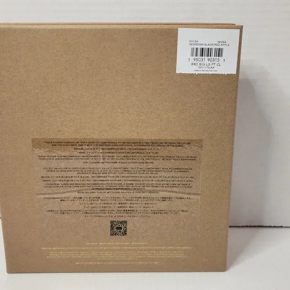 COACH Dog Pet Collar Large New Boxed KHAKI SADDLE CH154 20” - Picture 4 of 10